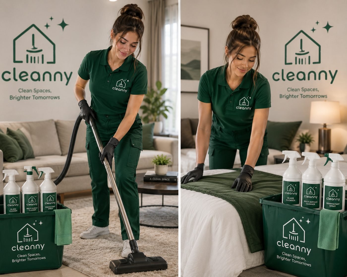 Cleanny professionals at work